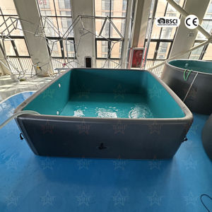 Piscina Inflable Rectangular Portátil de Fácil Almacenamiento para Exteriores, Inflado Rápido, Material de PVC con Tecnología Drop Stitch - Product Image 5