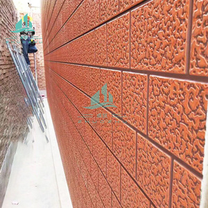 Chất lượng cao Thiết kế hiện đại Tấm tường trang trí bên ngoài kim loại khắc bảng Sandwich Panel tường - Product Image 1