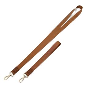 Customized Screen Printing Mobile Phone <b>Lanyard</b> Leather ID Card Connector Metal Buckle Adjustable Anti-loss Student ID Card - Product Image 4