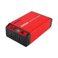 Atacado 2000 w 12 volt para 220 volt 2000 watt de potência do inversor com saída tomada universal ac