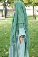 Vente chaude Élégant Moyen-Orient Khimar Hijab Prière Musulmane Hijab Islamique Femmes Porter Prêt Pour Le Navire