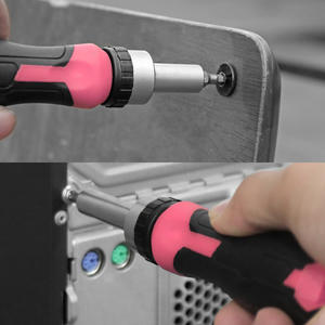 Manija de destornillador Xi Meng de 155 mm con textura antideslizante, acero al cromo vanadio, punta plana, herramienta individual para bricolaje - Product Image 2