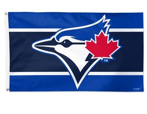 Bandera de Béisbol Personalizada de los Toronto Blue Jays, 3x5 pies, 100% Poliéster, para Exteriores, Producto Promocional al por Mayor - Product Image 1
