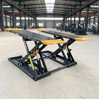 Elevador de Tijera Hidráulico Móvil con Certificación CE, 3500 kg, Sin Fosa, Altura de Elevación de 1.2 m, Garantía de 18 Meses para Talleres 4S