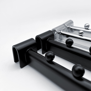 [Msmx] siêu thị phần cứng quần áo treo móc kim loại Chrome sắt hiển thị bán lẻ tường móc cho ống dây móc - Product Image 6