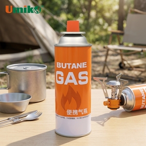 Vente en gros usine – <span class=keywords><strong>Bouteille</strong></span> <span class=keywords><strong>de</strong></span> <span class=keywords><strong>gaz</strong></span> butane portable en acier Umiko 220g (pureté 99,5%) <span class=keywords><strong>pour</strong></span> camping en extérieur, barbecue, mini-rechaud, <span class=keywords><strong>chalumeau</strong></span> - Product Image 2