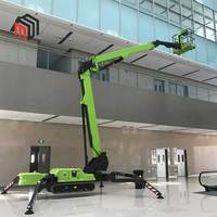 Mini-grue araignée sur chenilles de 1,5 tonne pour espaces confinés avec télécommande sans fil, flèche de déplacement et ventouse de levage
