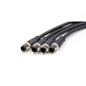 M12 прямой Переходный кабель для датчика 2 3 4 5 6 8 12 17 Pin мужской водонепроницаемый разъем A/B/D/X код датчика для автоматизации - Product Image 2