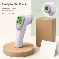 Thermomètre infrarouge vétérinaire portable LKnovmed, thermomètre numérique sans contact pour animaux, pistolet de mesure de la température pour chien, chat, bétail, mouton