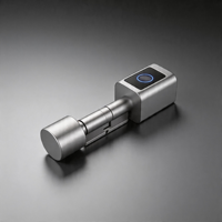 Cylindre intelligent Tuya Premium pour portes d'entrée en aluminium avec accès par empreinte digitale, mot de passe, carte et contrôle par application