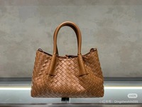 Tas Selempang Wanita Elegan Tenun Tangan Murni Pinacoteca dengan Pegangan Tunggal, Dompet Koin Modis dengan Lapisan PU untuk Wanita