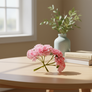 ILAN Fleurs artificielles roses 6 pièces pour la décoration - Product Image 3