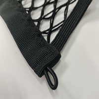 Sac de rangement en filet PP noir 20x35cm pour coffre de voiture et dossier de siège de SUV avec support adhésif, sac de chargement suspendu