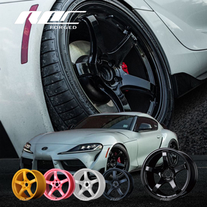 Jantes Roc Custom Forgées 57CR 5 branches JDM Noir brillant 18 19 pouces pour <span class=keywords><strong>Toyota</strong></span> <span class=keywords><strong>GR</strong></span> Supra - Product Image 1