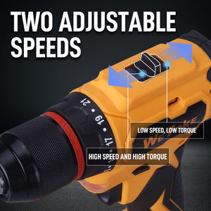 <span class=keywords><strong>Taladro</strong></span> Inalámbrico Wetoke <span class=keywords><strong>de</strong></span> Litio <span class=keywords><strong>de</strong></span> 21 V, Recargable, con 3 Funciones, Ideal para Perforar y Atornillar - Product Image 3