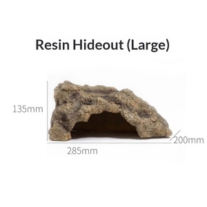บ้านซ่อนตัวสำหรับสัตว์เลื้อยคลาน Reptizoo รุ่น EHR08M รูปทรงหิน สำหรับอาบแดดและซ่อนตัว เหมาะสำหรับตุ๊กแก งู เต่า จิ้งจก ของตกแต่ง - Product Image 6