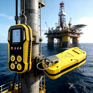Détecteur de gaz combustible portable 4-en-1, analyseur multi-gaz pour les raffineries de pétrole et de gaz, les chantiers de construction - Product Image 2