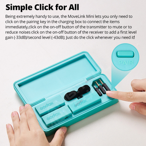 Micro không dây Godox MoveLink <span class=keywords><strong>Mini</strong></span> LT UC 2.4GHz, bộ thu phát, micro cài áo dành cho iPhone, điện thoại thông minh Type-C, máy ảnh DSLR - Product Image 4