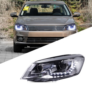 Adecuado para VW <span class=keywords><strong>Bora</strong></span> 2013 2014 2015 conjunto de Faros modificados luces de circulación diurna LED faros de xenón de doble lente - Product Image 2