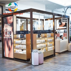 Chiosco su misura dell'esposizione dei gioielli dei materiali di legno di vetro del chiosco dei gioielli del centro commerciale con il contatore dell'esposizione - Product Image 5