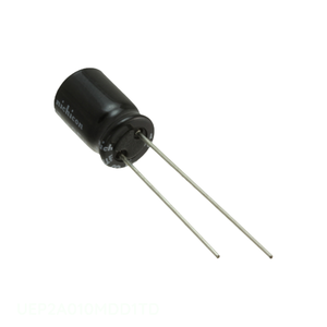 Distributeur agréé UEP2A010MDD1TD Condensateur en aluminium 1uF 20% 100V RADIAL TH 1 uF à montage traversant - Product Image 1