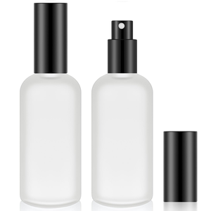 Frosted Glass Spray <b>Pump</b> Bottle 100ml Empty Cosmetic Packaging Bottle with Plastic Spray <b>Pump</b> - Product Image 1