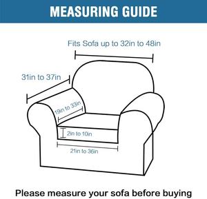 Vải Bọc Ghế Bành Vải Bọc Ghế Sofa Một Chỗ Ngồi Căng Ra Ghế Bành Bán Chạy Hiện Đại Đồng Bằng Một Chỗ Nhuộm Nhung Phong Phú 2 Miếng T/T - Product Image 4