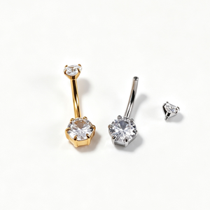 14G Stainless Steel <strong>Belly</strong> Button Rings Hypoallergenic Navel Piercing Jewelry Sexy Body Piercing Ombligo for Women - Product Image 5