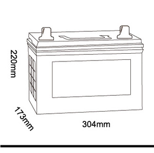 TCS SMF105D31R Hybrid Car <b>Battery</b> Maintenance Free <b>12v</b> 90ah Car <b>Batteries</b> - Product Image 2