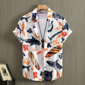 <span class=keywords><strong>เสื้อ</strong></span>เชิ้ตแขนสั้นผู้ชาย<span class=keywords><strong>เสื้อ</strong></span>เชิ้ตลำลองสี่ด้านสำหรับฤดูใบไม้ผลิ2024ฤดูร้อน - Product Image 2