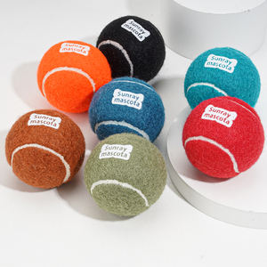 Sunraymascota produttore di palline da Tennis No-Squeaky all'ingrosso logo personalizzato interattivo per animali domestici palla giocattolo in gomma Pet palla da Tennis - Product Image 5