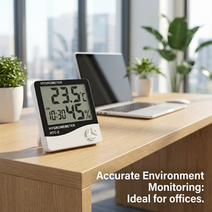 LONN HTC-2 デジタル温度湿度計 デュアル温度 最大/最小メモリ LCD ディスプレイ 防水 -10~+50 1 精度 - Product Image 2