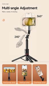 Trépied portable pour téléphone portable, support magnétique pour selfie stick, compatible avec Magsafe <span class=keywords><strong>iPhone</strong></span> 15 <span class=keywords><strong>14</strong></span> 13 12 - Product Image 4