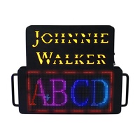 Letrero Luminoso LED Personalizable con Pantalla Digital, Recargable, Programable por Aplicación, con Texto Desplazable, para Publicidad en Bares y Restaurantes