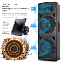 Système de sonorisation de scène professionnel grand format Qiasheng Outdoor Dual 18 pouces pour enceintes en bois pour mariages