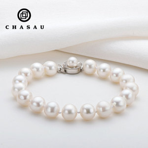 Bracelet <span class=keywords><strong>de</strong></span> perles d'eau douce <span class=keywords><strong>de</strong></span> <span class=keywords><strong>culture</strong></span> naturelle haute brillance blanc grande <span class=keywords><strong>perle</strong></span> d'eau douce Bracelet <span class=keywords><strong>boucle</strong></span> chaîne Bracelet en nacre - Product Image 1
