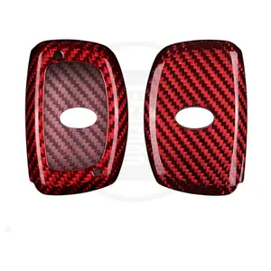 Fashion Styling Car Key Case For Hyundai IX25 Carbon Fiber Car Key Cover Auto Interior Accessories Key Cover