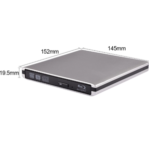 محرك أقراص بلو راي خارجي من سبائك الألومنيوم USB 3.0 بدقة 4K، محرك بلو راي خارجي عالمي للكمبيوتر، مشغل بلو راي عالي الدقة - Product Image 5