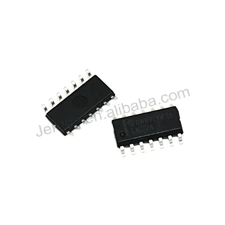 Операционные усилители Jeking LM324 SOIC-14 без отключения 4-канальный рельс-рейка 100 дБ LM324DR