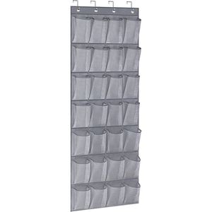 Top Sales 28 Large Breathable Mesh Pockets Fabric <b>Shoe</b> Hanging Organizer <b>Storage</b> Bag Over Door - Product Image 1