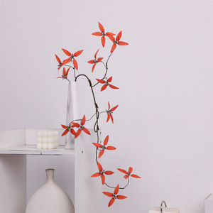 Planta Artificial de Granada Verde para Sala de Estar, Hojas de Seda Secas, Flores Naturales de Tacto Real, 86 cm, Navidad, Interior/Exterior - Product Image 3