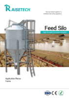 Silo à alimentation en acier galvanisé de haute qualité pour élevage avicole, avec boîte de vitesses et moteur, pour équipement de cage à poulets