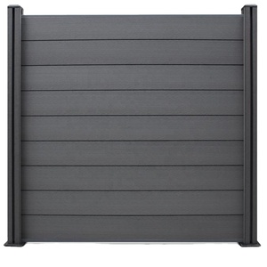 Clôture en bois-plastique WPC co-extrudé, imperméable et résistant aux intempéries, couleur personnalisée, avec poteaux en aluminium pour <span class=keywords><strong>jardin</strong></span> extérieur - Product Image 5