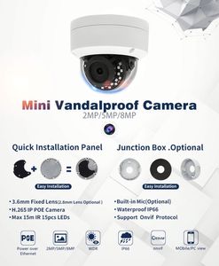 Webrtc tùy chỉnh 5MP 8MP ai thông minh góc rộng <span class=keywords><strong>CCTV</strong></span> IP <span class=keywords><strong>Camera</strong></span> POE API SDK webrtc mqtt mã nguồn mở RTMP hỗ trợ máy chủ củ<span class=keywords><strong>a</strong></span> bên thứ ba - Product Image 4