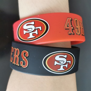 <span class=keywords><strong>Los</strong></span> <span class=keywords><strong>Angeles</strong></span> Chargers Custom NFLTeam bracciale bracciale in Silicone resistente tifoso di calcio celebrazione Set 2 Pack - Product Image 5