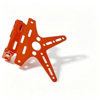 Support de plaque d'immatriculation réglable pour moto, support arrière en aluminium