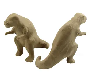 Eco-friendly paper material 3D paper mache dinosaur animals