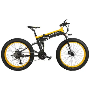 T750Plus Sneeuw Fiets 1000W Opvouwbare Elektrische Zand Fiets, 48V High Performance Li-Ion Batterij, 5 Niveau Trapondersteuning Sensor Vet Fiets