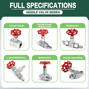 Válvula Globo de Aço Inoxidável 304 com Rosca Interna e Manômetro de Alta Pressão Soldado para Corte de Água J21W-160P - Product Image 2