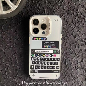 Thiết Kế Sáng Tạo Gõ Bàn Phím Meme UV In Ấn Cứng Nhựa Trường Hợp Đối Với iPhone 15 16 17 Pro Max - Product Image 6